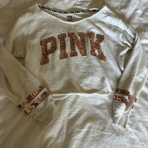 PINK Sequin Sweatshirt